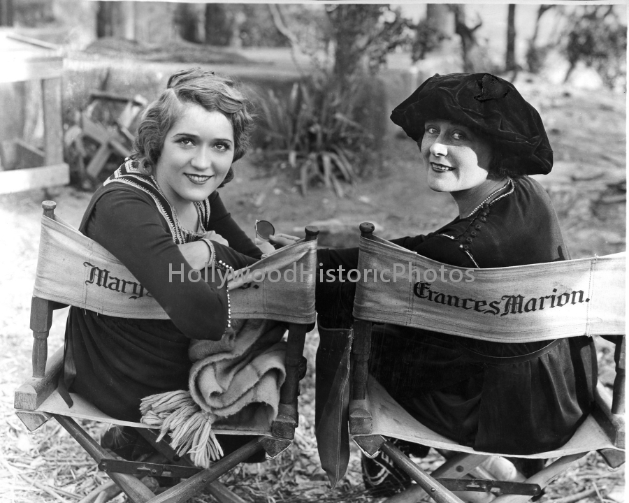 Mary Pickford and Frances Marion on the set of The Poor Little Rich Girl 1917.jpg